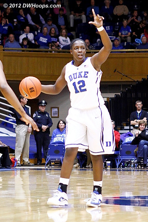 Gray calls the play for Duke  - Duke Tags: #12 Chelsea Gray 