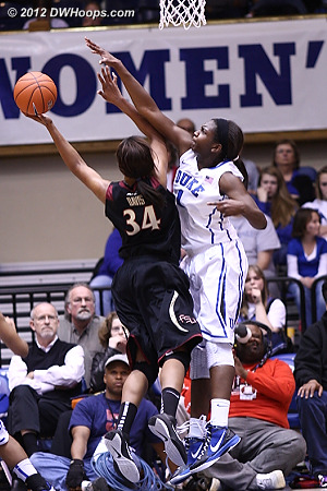 Davis well defended by Williams  - Duke Tags: #1 Elizabeth Williams 