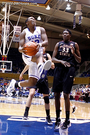 With Duke up four Gray is unable to convert the spectacular layup  - Duke Tags: #12 Chelsea Gray 
