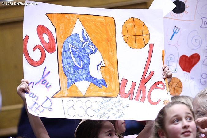 It's nice that most of Duke's home games aren't on weeknights, so that kids can come out and have some fun.  - Duke Tags: Fans 