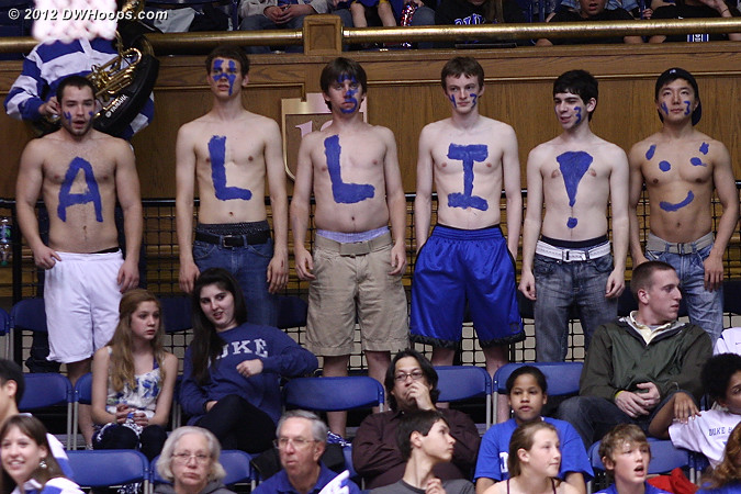 Allison had her own cheering section!