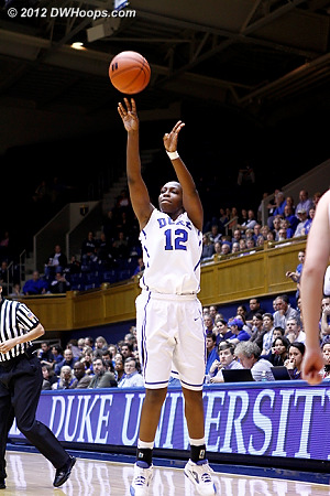 Chelsea Gray drains a three pointer