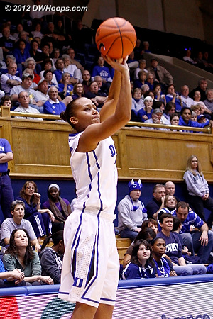 Shay opened the second half with a missed three but would later find her range