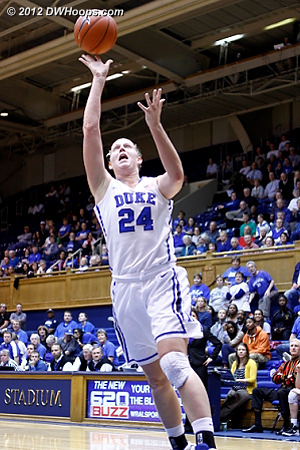 Scheer fast break layup puts Duke up by 28