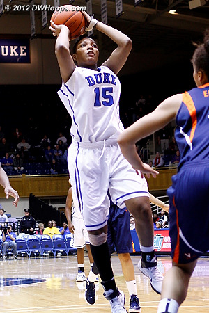 Richa answered with a jumper in the paint