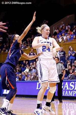 Kathleen Scheer whips a pass