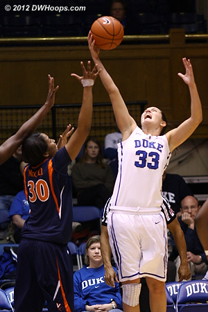 Haley Peters snares an errant Virginia pass