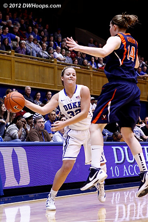 Tricia Liston tries a bounce pass, but Gerson would kick it