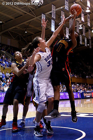 Mincy scores over Peters, and one  - Duke Tags: #33 Haley Peters 