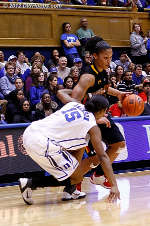 Richa Jackson fouls Alyssa Thomas  - Duke Tags: #15 Richa Jackson 