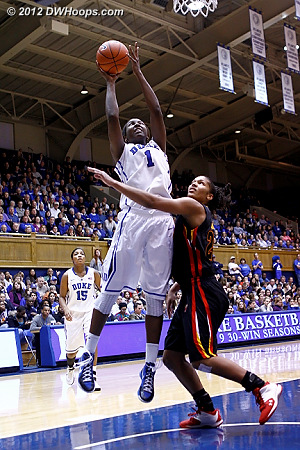 After Maryland got two cracks and missed, Williams puts Duke up three  - Duke Tags: #1 Elizabeth Williams 
