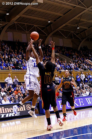 Great body control by Chelsea Gray as this shot put Duke up 56-45  - Duke Tags: #12 Chelsea Gray 