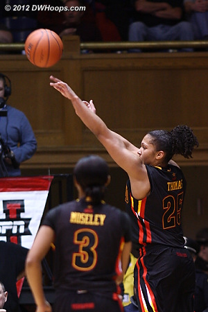 Alyssa Thomas answers Liston with a smooth corner three of her own, nothing but net  