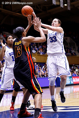 Haley was en fuego but saw a teammate with better position...