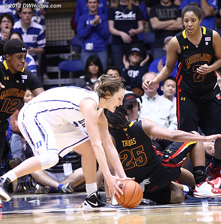 Haley Peters zips in to gain possession