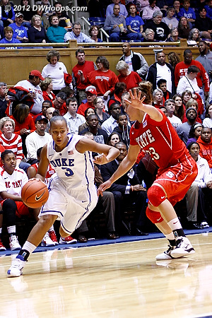 Shay Selby drives on Kastanek
