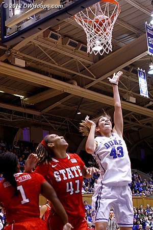 Vernerey gets the hoop, Duke leads 16-8 with a free throw to come