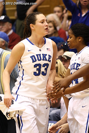 Haley Peters heads to the bench