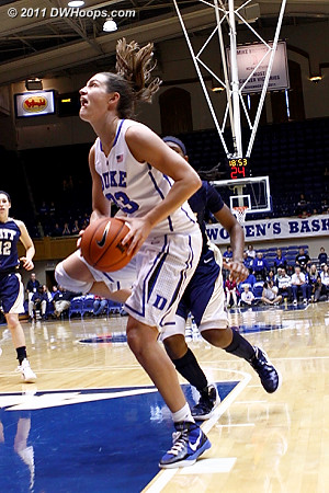 Haley Peters extends the Duke lead to 6-0