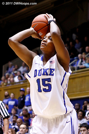 Richa Jackson takes a jump shot