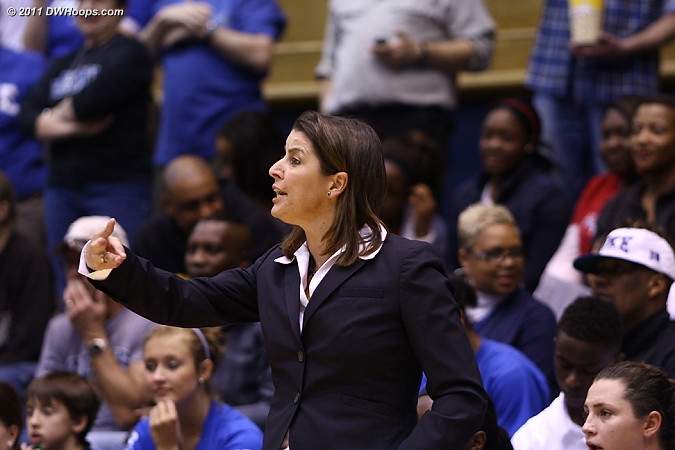 Joanne P. McCallie directs the Duke offense  - Duke Tags: Joanne P. McCallie 