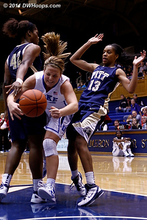 Tricia Liston is fouled