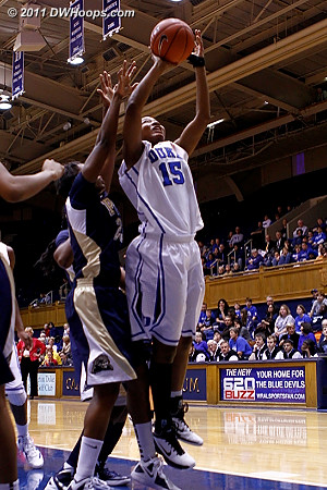 Richa kept attacking the basket  - Duke Tags: #15 Richa Jackson 