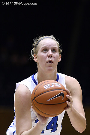 Scheer on the stripe  - Duke Tags: #24 Kathleen Scheer 