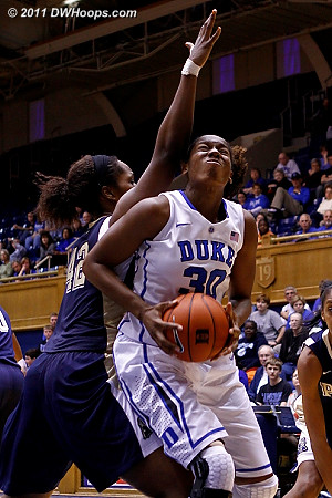 Amber Henson battles inside