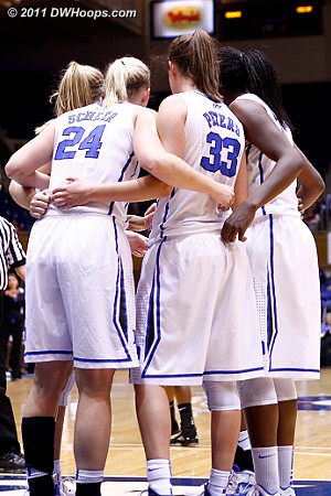 Duke huddle  