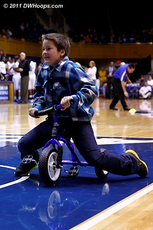 OK, it's only December and we're already pretty tired of the kid too tall to ride a tricycle time out.  - Duke Tags: Fans 