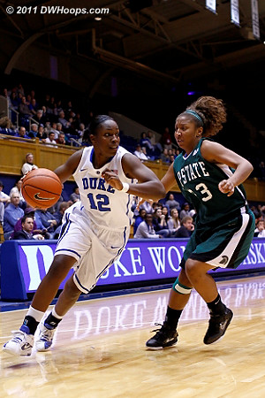 Chelsea drives on Tee'Ara Copney (23)