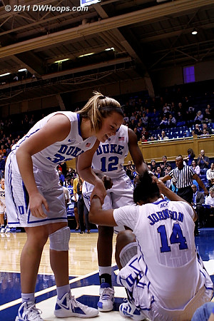 Tricia helps Ka'lia up