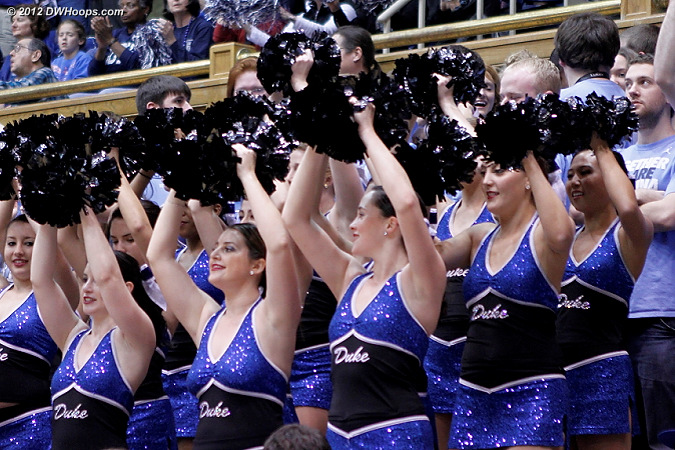 Putting the Dancing Devils in front of the Carolina students was a clever idea!  - Duke Tags: Fans 