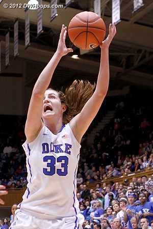 Haley Peters seizes the basketball  - Duke Tags: #33 Haley Peters 