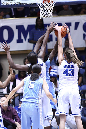 Williams got the block but Vernerey was also right there