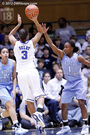 Shay Selby hits a buzzer-beater to set the 50-24 halftime score