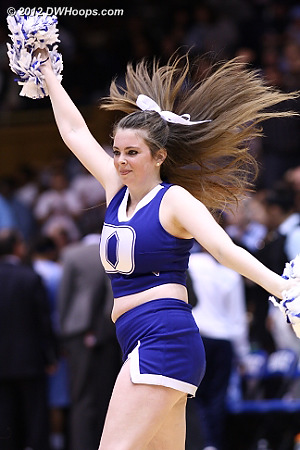 Final media time out  - Duke Tags: Duke Cheerleaders 