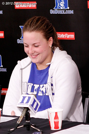Tricia laughs too  - Duke Tags: #32 Tricia Liston 