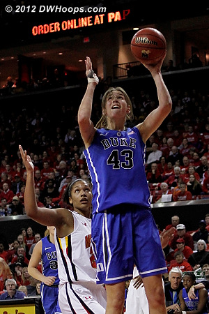Vernerey layup puts Duke up 40-36