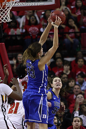 Alli gets the defensive board