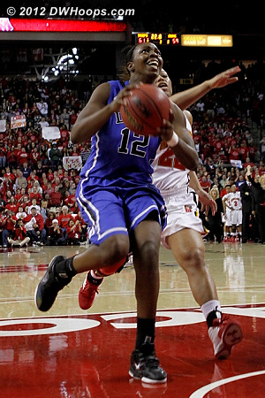 A clear path to the hoop with the chance to tie it up
