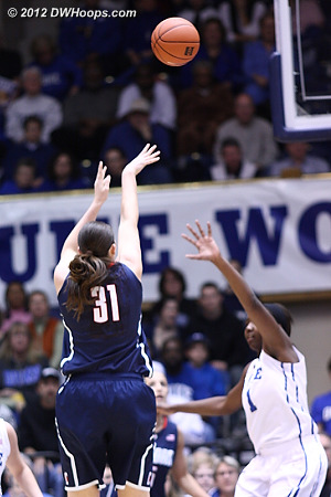4-2 UConn with this Dolson jumper  - CONN Players: #31 Stefanie Dolson 