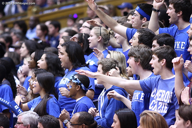 A very nice student crowd tonight!  - Duke Tags: Fans 