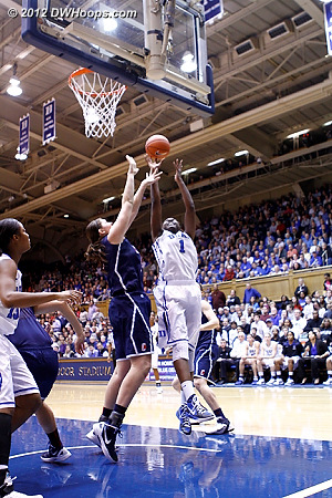DWHoops Photo  - Duke Tags: #1 Elizabeth Williams - CONN Players: #31 Stefanie Dolson 