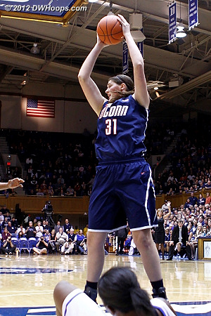 Dolson rebounds a Gray miss  - CONN Players: #31 Stefanie Dolson 