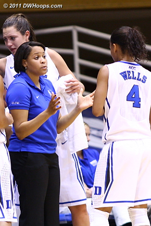 DWHoops Photo  - Duke Tags: Candace Jackson, #4 Chloe Wells 