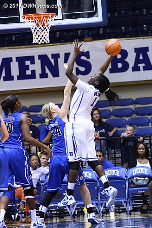 DWHoops Photo  - Duke Tags: #24 Kathleen Scheer, #1 Elizabeth Williams 