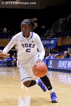 Alexis Jones puts it on the floor  - Duke Tags: #2 Alexis Jones 