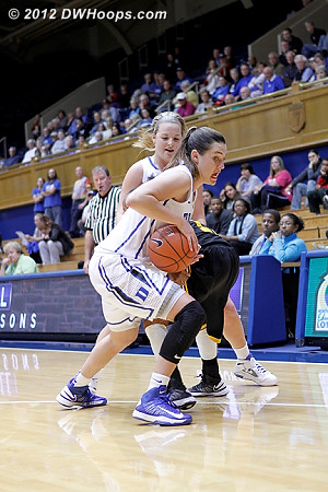 Haley Peters grabs a steal out of a doubleteam  - Duke Tags: #33 Haley Peters 